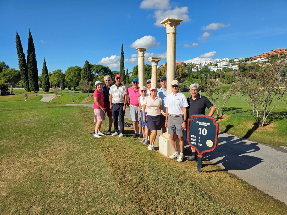 Vor dem ersten Abschlag am 3. Golftag
